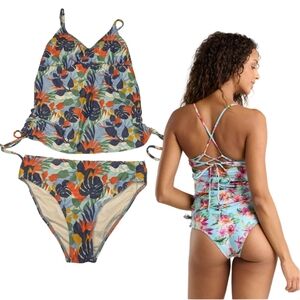 Quintsoul Tankini & High Rise Bikini Set Size Small NWOT